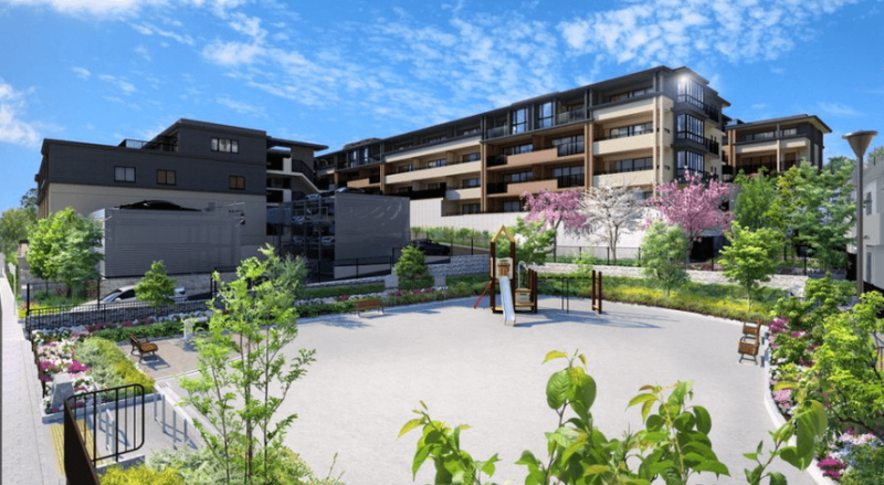 ファイル:ヴェレーナグラン菊名の杜 提供公園・外観完成予想図.png