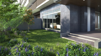 アルファスマート西和田　植栽（エントランス周り）完成予想図