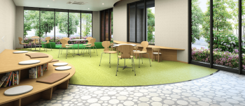 MJR千早ブランシエラ　コミュニティラウンジ完成予想CG