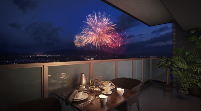 ファイル:サンパーク健軍レジデンス バルコニー完成予想CG（例）.png