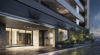 レーベン草加 CROWNEL　エントエランスアプローチ完成予想図