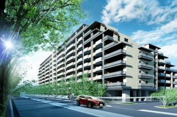 アルファグランデ成田八番街　外観完成予想図