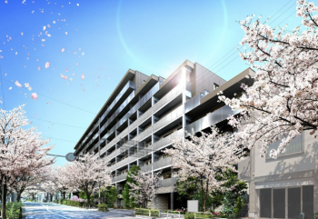 イノバス不動前　外観完成予想CG1