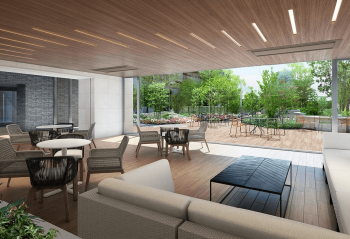 ガーデンクロス東京王子　ガーデンラウンジ完成予想図