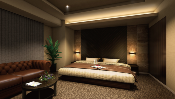 タワー・ザ・ファースト名古屋 栄　ゲストルーム完成予想CG