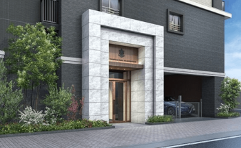 デュオプレステージ姫路駅前グレイス　エントエランスアプローチ完成予想図