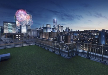 ブリシア横浜　共用スカイテラス完成予想図