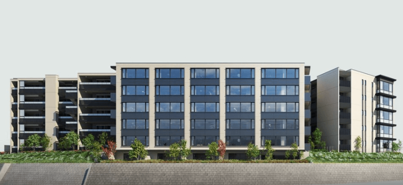 ファイル:ザ・パークハウス 鷺沼 北側外観全景完成予想図.png