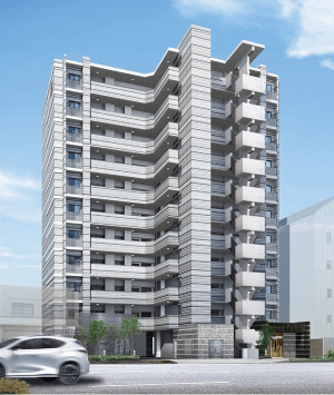 パレ・ロワイヤル元町　外観完成予想図（北面）