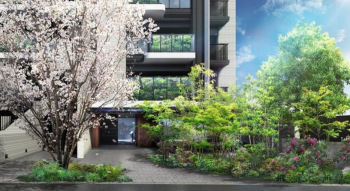 パークホームズ今池ステーションプレミア　エントランスアプローチ完成予想CG