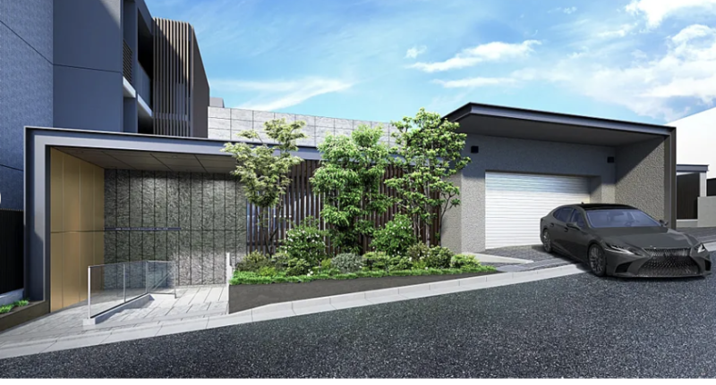 ファイル:プラウド美しが丘ヒルサイド エントエランスアプローチ完成予想図.png