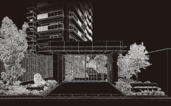 ライオンズ広島リバーゲート　アプローチゲート完成予想イラスト