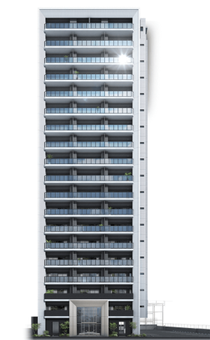 グランドパレスかんまちタワーレジデンス　外観完成予想図