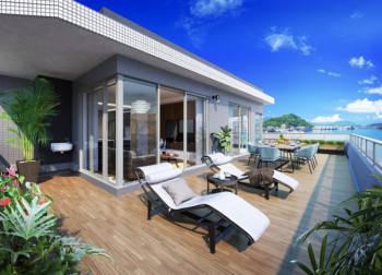 サングレート今宿オーシャンテラス　ルーフバルコニー完成予想図