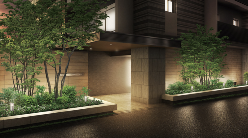 ファイル:サンパーク不知火レジデンス エントランスアプローチ完成予想図.png