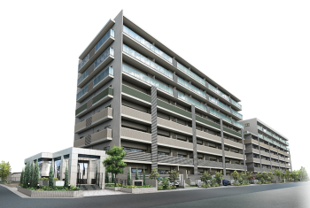 ブライトタウン早出 ザ・コート　外観完成予想CG1