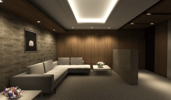 トラストレジデンス八女　ラウンジ完成予想図