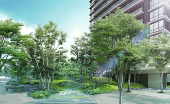 照葉ザ・タワー　まちかどガーデン完成予想CG