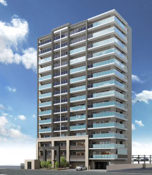 アルビオ・ガーデン新倉敷駅前　外観完成予想図2