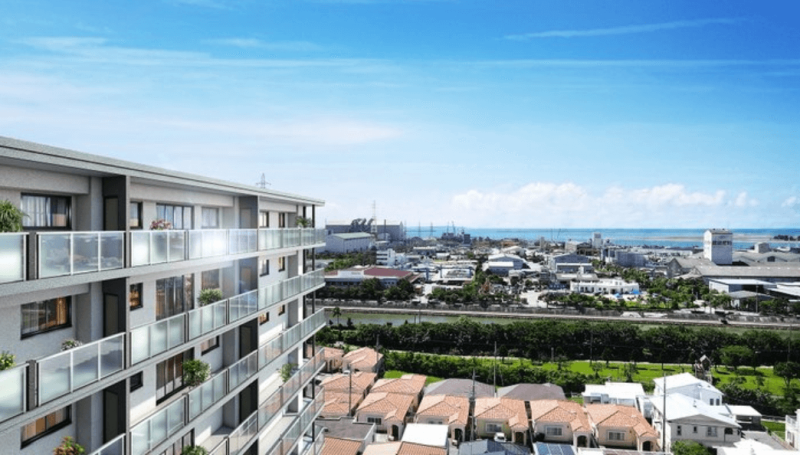 ファイル:ウィングシャトー古謝メダーリア 周辺写真CG合成.png