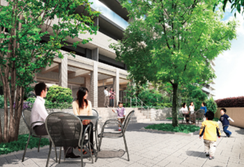 ウエリス浦和美園　ガーデンテラス完成予想CG（サウステラス）