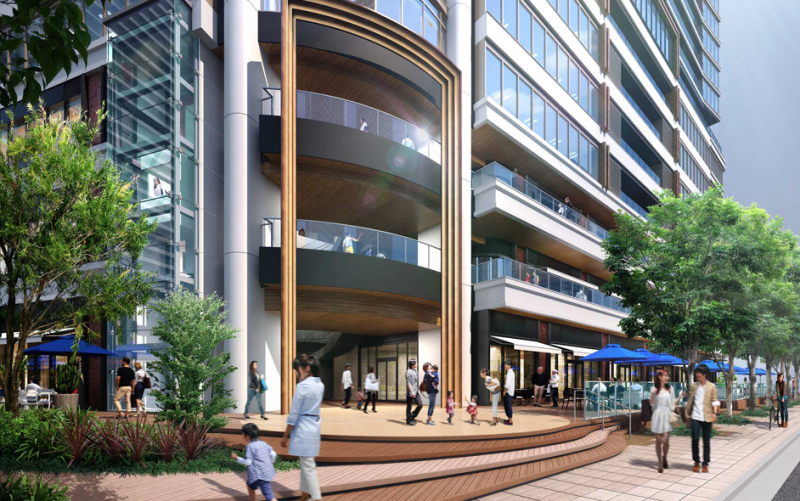 ファイル:パークタワー勝どき ミッド-サウス プラザエントランス（パークタワー勝どきミッド）完成予想CG.png