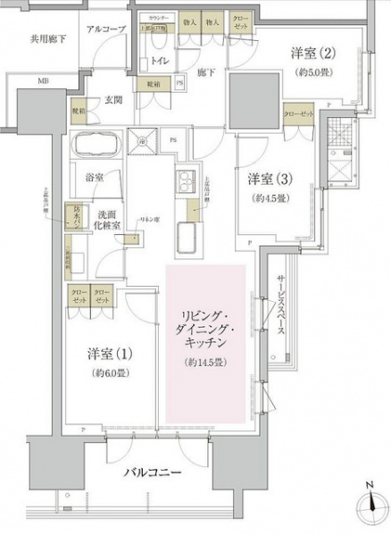 ファイル:プラウド新宿牛込柳町ddタイプ 70.82平米.jpg
