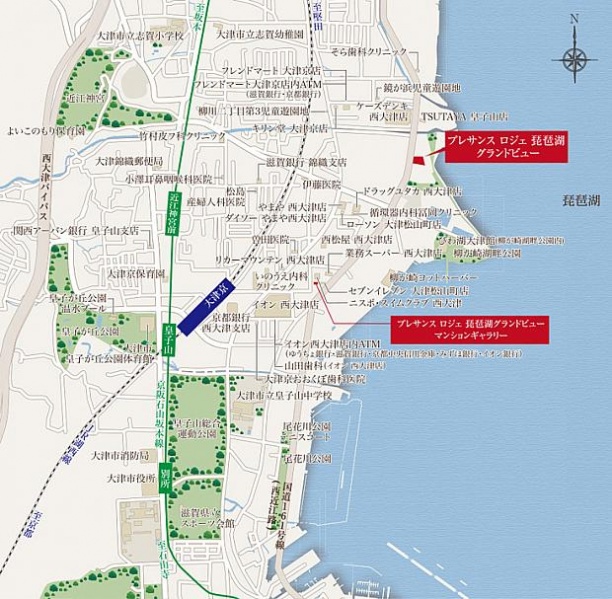 ファイル:プレサンス ロジェ 琵琶湖グランドビュー周辺施設.jpg