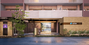 アクタス福岡県庁前グランネクスト　エントエランスアプローチ完成予想図