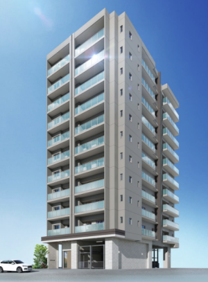 プレイシア道ノ尾　外観完成予想図