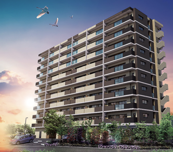 アルファスマート上乃木II　外観完成予想図