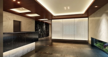 インプレスト東京八丁堀ル・サンク　エントランスホール完成予想CG