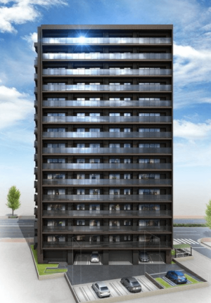 オープンレジデンシア名古屋太閤通　外観完成予想図2