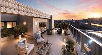 ソシオ三篠北町　ルーフバルコニー（一部区画）