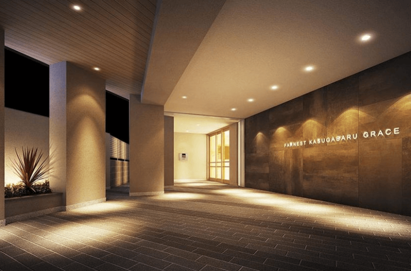 ファイル:ファーネスト春日原グレイス エントランスアプローチ完成予想図2.png