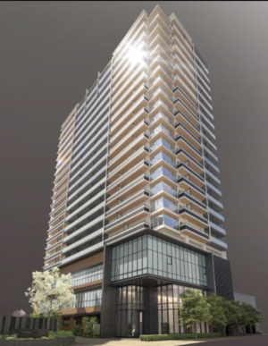 プラウドタワー郡山　外観完成予想図