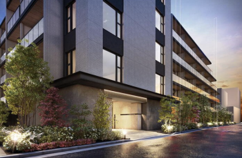 プラウド新丸子エアリーコート　エントランスアプローチ完成予想CG