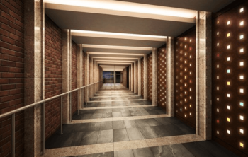 ライオンズタワー新大工町　レジデンシャルコリドー完成予想図