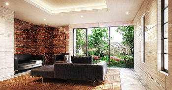 （仮称）SETAGAYA FOREST（世田谷フォレスト） エントランスラウンジ完成予想CG