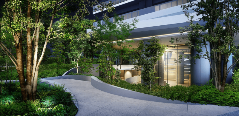 ファイル:THE COURT 神宮外苑 エントランスアプローチ完成予想CG.png