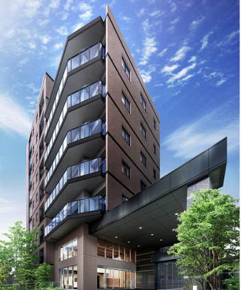 シティハウス鳥飼　外観完成予想図２