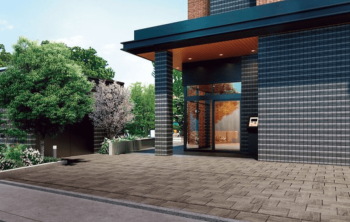 ビ・ウェル フレックス 倉敷沖新町　西棟エントエランスアプローチ完成予想図