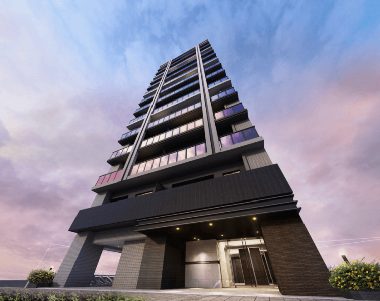 ファイル:ファインスクエア聖蹟桜ヶ丘 外観完成予想図.png