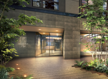 エステムコート南堀江IV レイズ　エントランスアプローチ完成予想CG