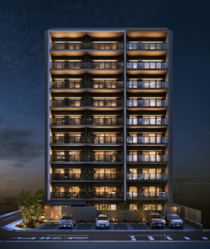 サーパス上之町ミッドレジデンス　外観完成予想図