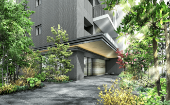 クリオ亀有ガーデンマークス　エントエランスアプローチ完成予想図