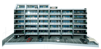 サンパーク南福岡グラッセ　外観完成予想図