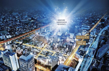 ワコーレ堺東レジデンス　現地周辺航空写真