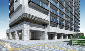 ステーションタワー福山　エントランスアプローチ完成予想CG