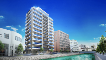 ミルコマンション泊リバーサイド　外観完成予想CG